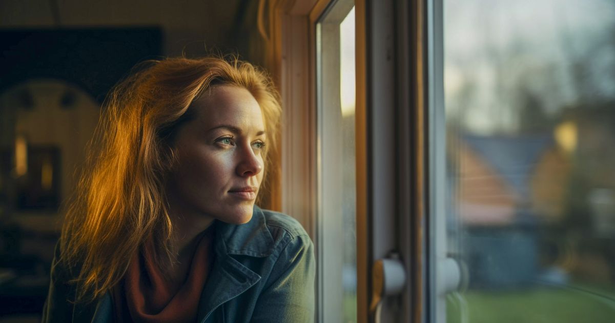 Nő ül az ablaknál, elgondolkodva - az önszabotázs megértése