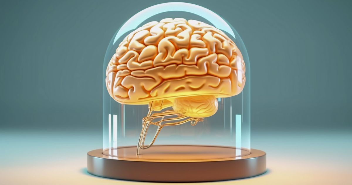 Illusztráció: agy és biztonság metafora