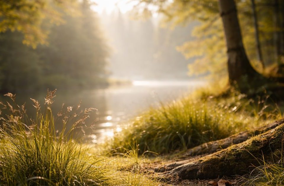 Reggeli fények az erdő szélén