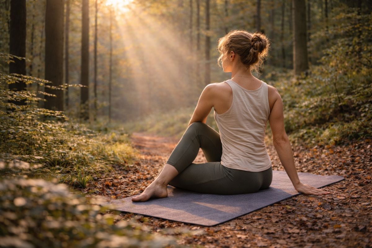 Nyugodt mozgás természetes fényben, amely az érzékelés és jelenlét finom rétegét mutatja
