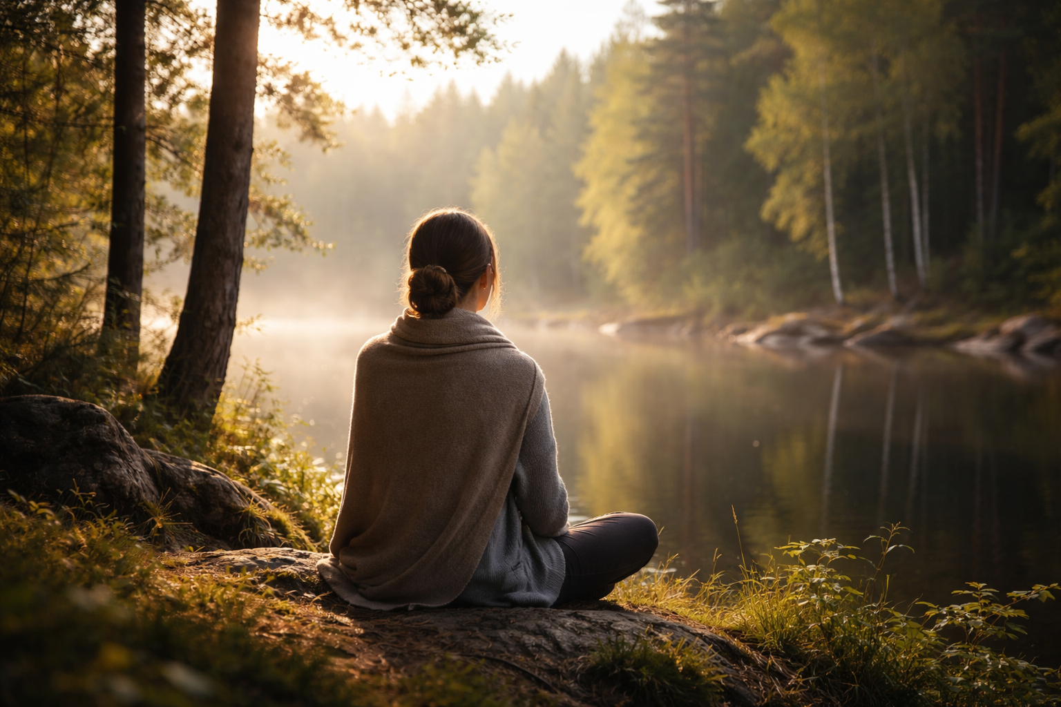 Csendes ülés a természetben – a belső folyamatok és az önmagunkkal való találkozás pillanata
