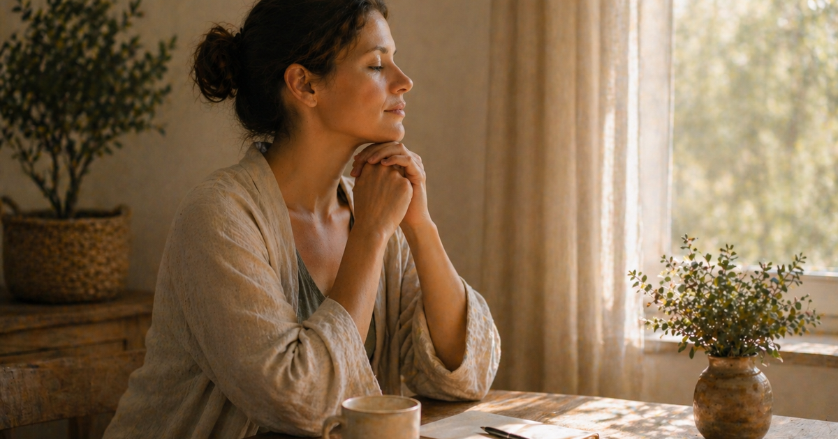 Csendes jelenlét egy nyugodt térben - megállás és belső figyelem